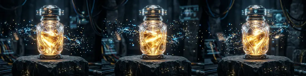 Glowing vials of nectar