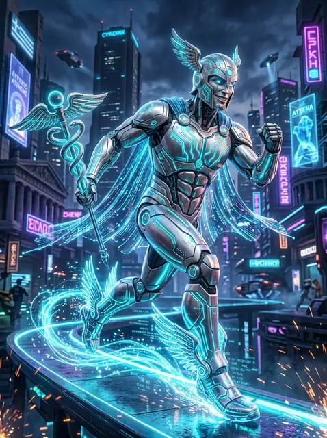 Hermes-12 cybernetic messenger